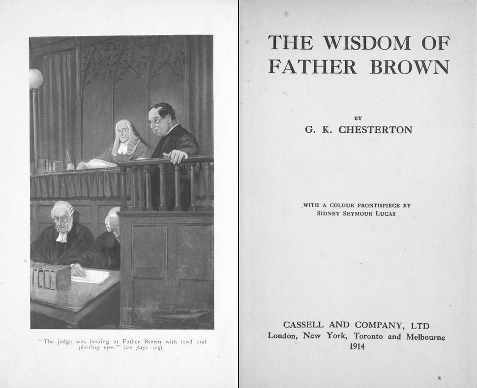 Illustration der Originalausgabe von 'The wisdom of Father Brown'